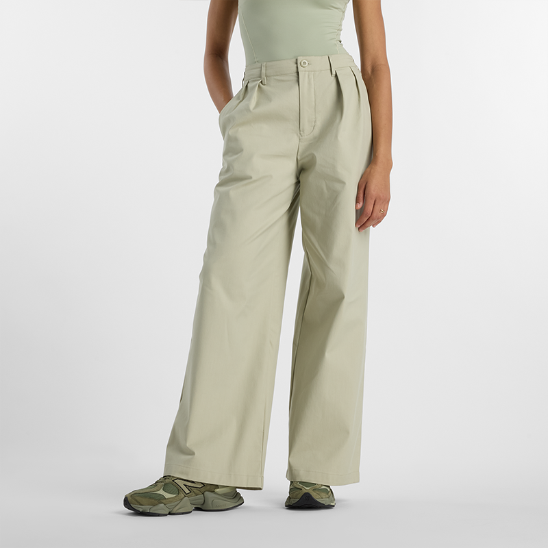 Bukser New Balance Wide Leg Pants Grøn | NBWP51538OVN