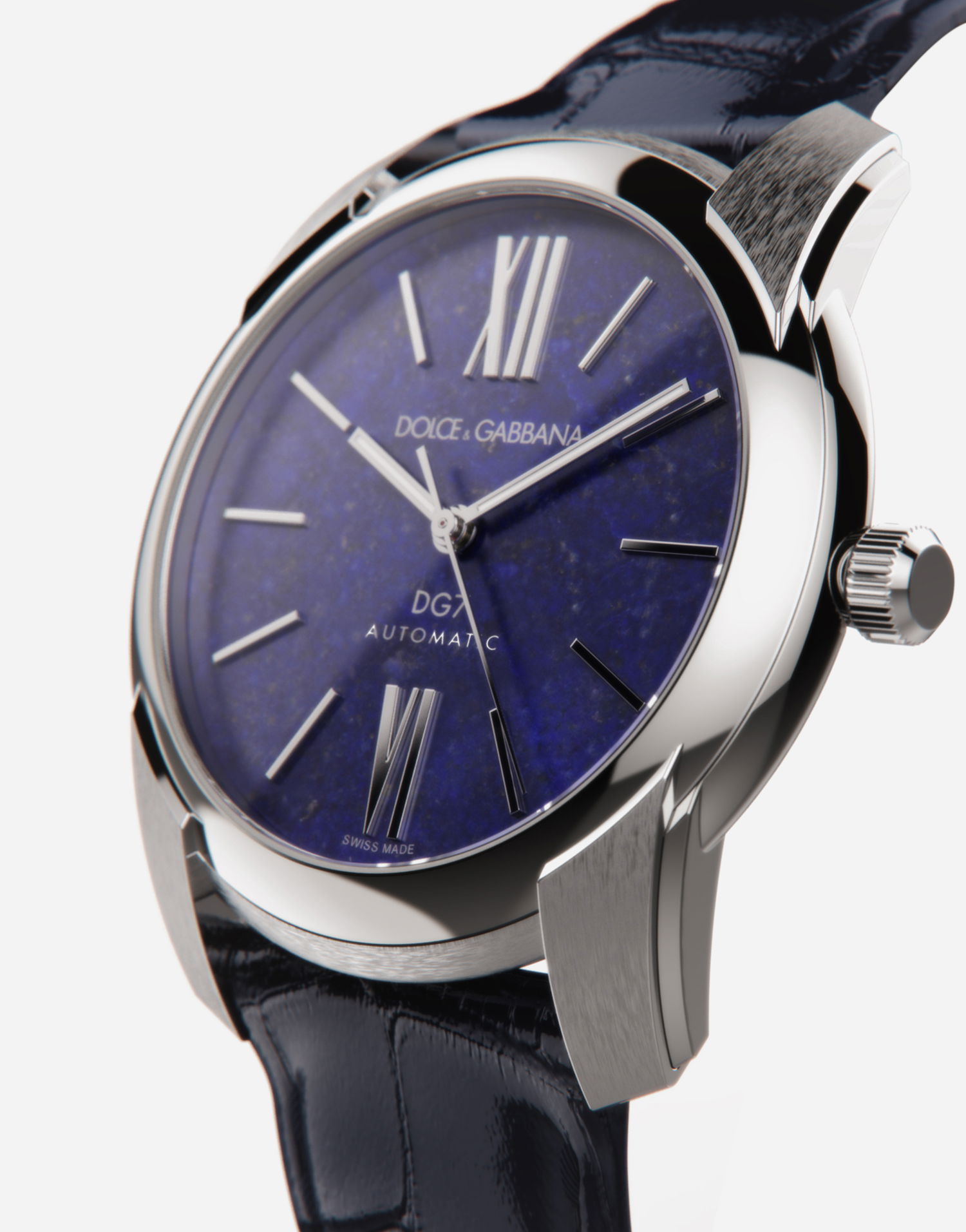 Ur Dolce & Gabbana Dg7 Watch in Steel with Lapislazuli Blå | WWFE1SWW063B0958, 1