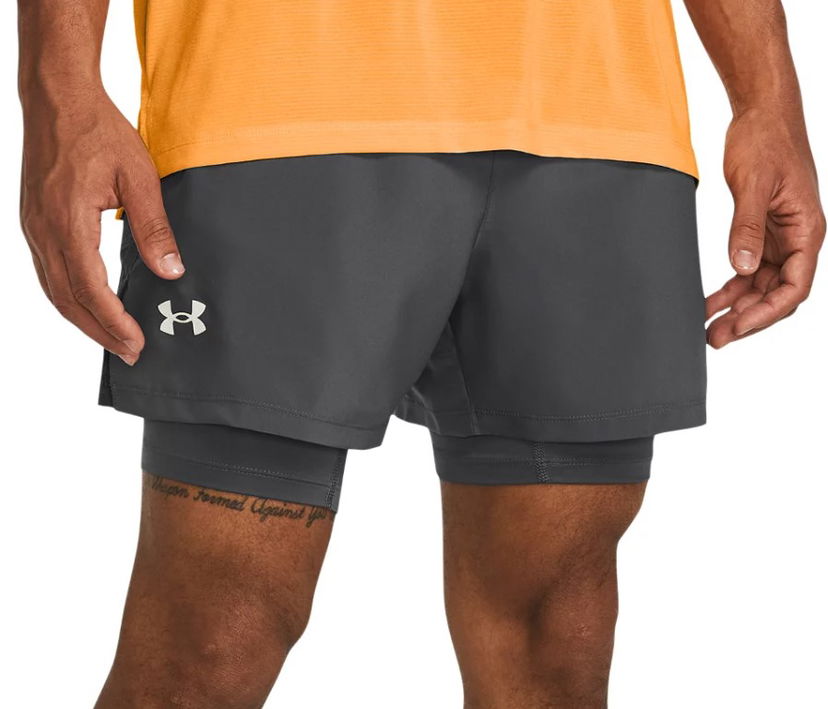 Shorts Under Armour UA LAUNCH 5'' 2-IN-1 SHORTS-GRY Sort | 1382640-025