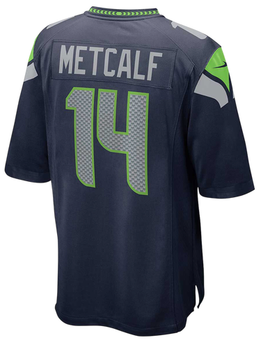 Jersey Nike NFL Home Game Jersey Seattle Seahawks DK Metcalf 14 Sort | 67NM-SSGH-78F-2NM, 3