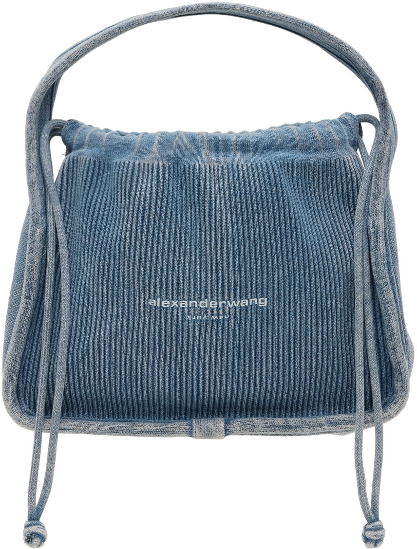 Håndtaske Alexander Wang Alexander Wang Ryan Small Drawstring Bag Blå | 20224K40T, 0