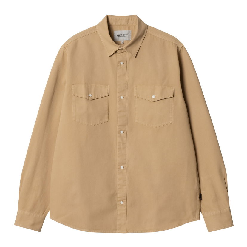 Skjorte Carhartt WIP Long Sleeve Shirt Santa Fe Beige | I034384_9