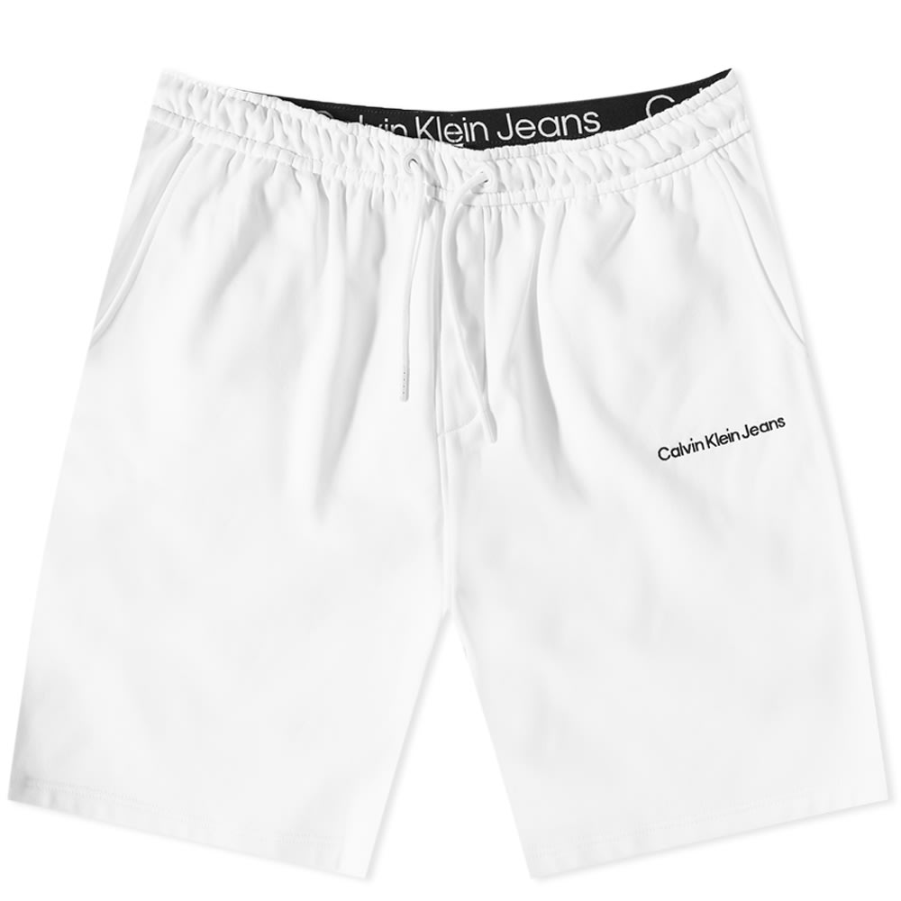 Shorts CALVIN KLEIN Institutional Sweat Short Hvid | J30J322916YAF, 0
