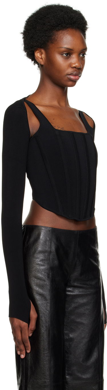 Nederdel Dion Lee Dion Lee Tank Top and Cardigan Set Sort | A7460P21, 4