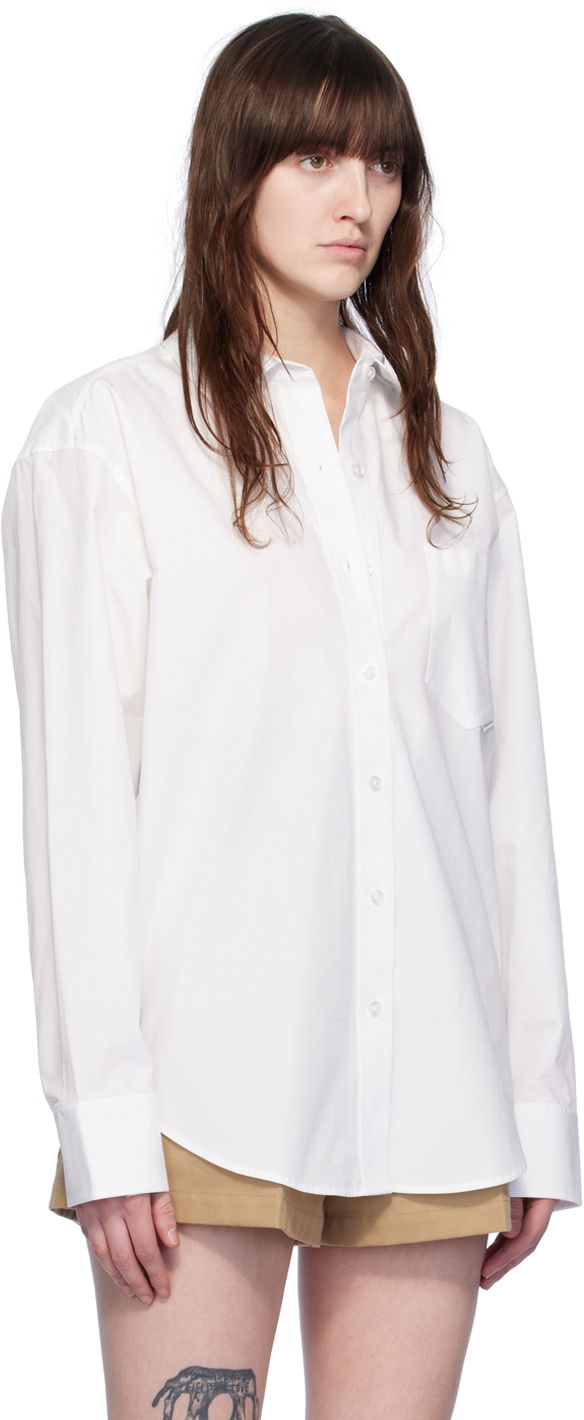 Skjorte Alexander Wang Pocket Shirt Hvid | 4WC2241482, 1