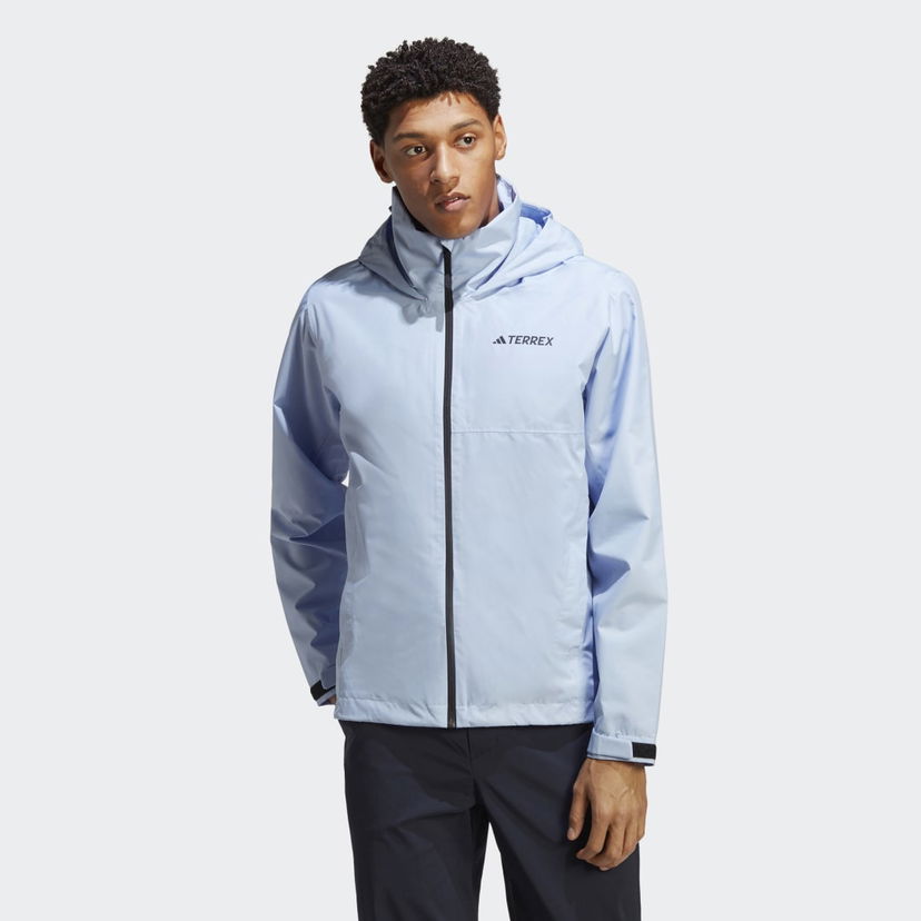Vindjakke adidas Performance Terrex Multi RAIN.RDY 2-Layer Rain Jacket Turkis | HZ1380