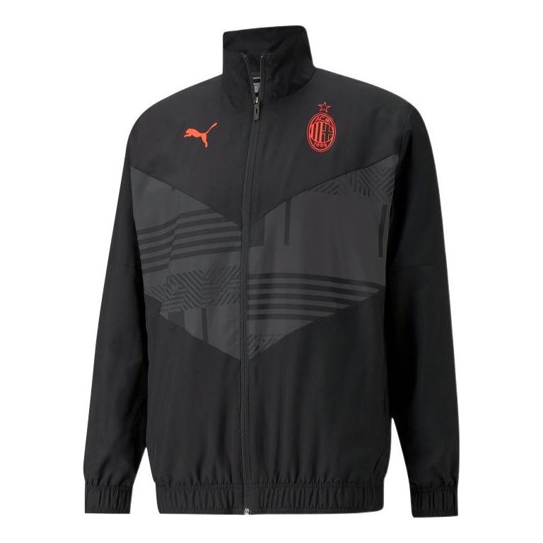 Vindjakke Puma ACM Prematch Logo Jacket Sort | 765055-04