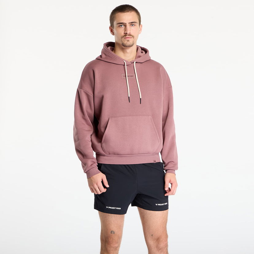 Sweatshirt Under Armour Project Rock Icon Hoodie Lyserød | 6005087-651