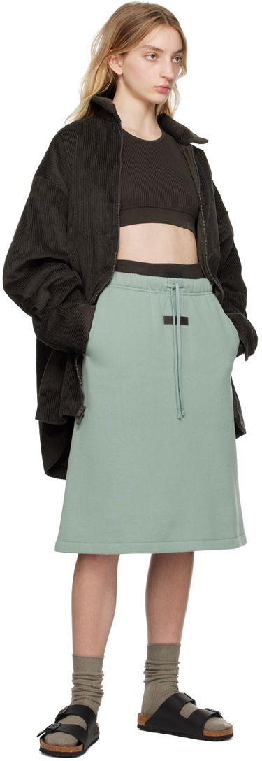 Nederdel Fear of God ESSENTIALS Drawstring Midi Skirt Grøn | 160BT225031FW, 3