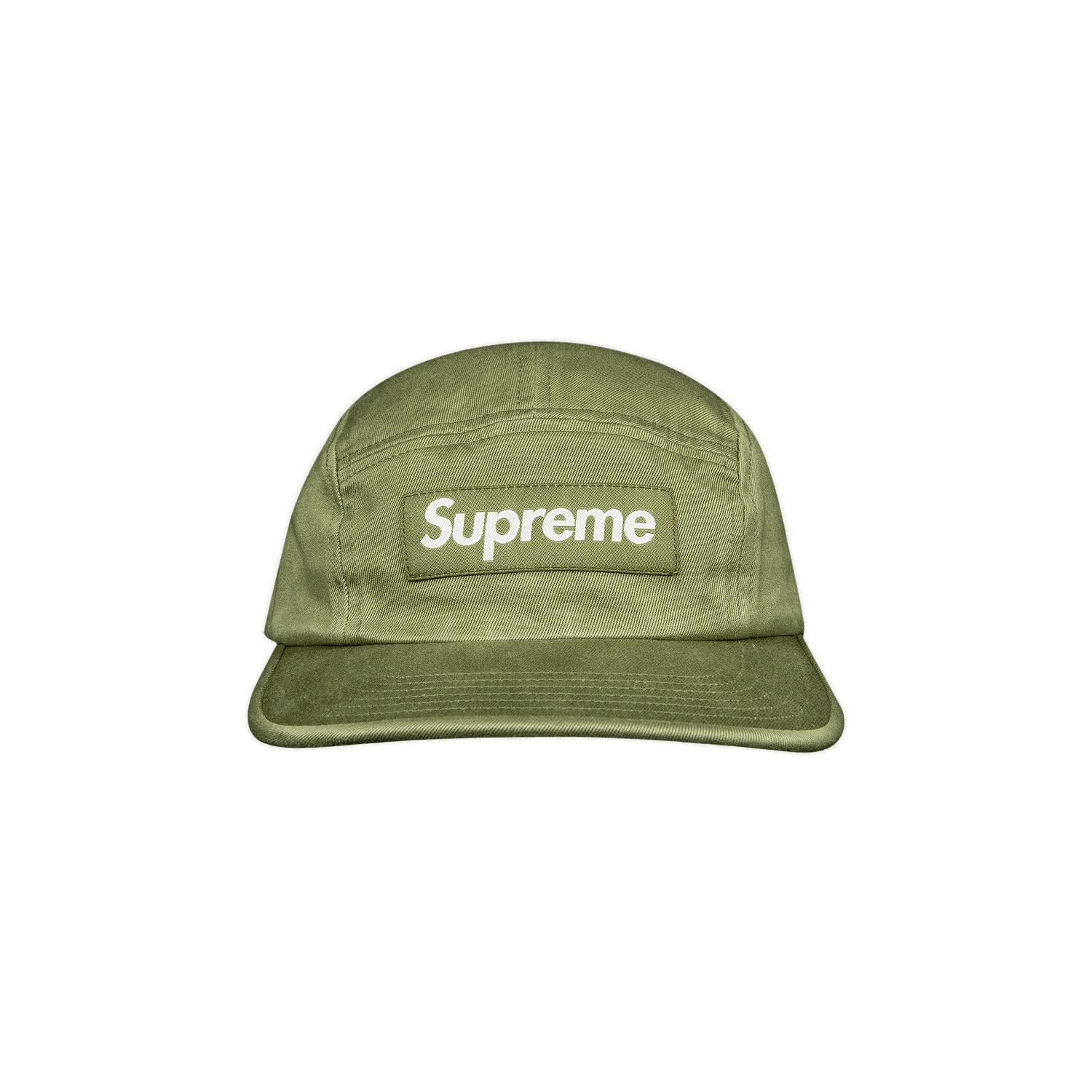 Kasket Supreme Washed Chino Twill Camp Cap Grøn | SS21H52 LIGHT OLIVE, 0