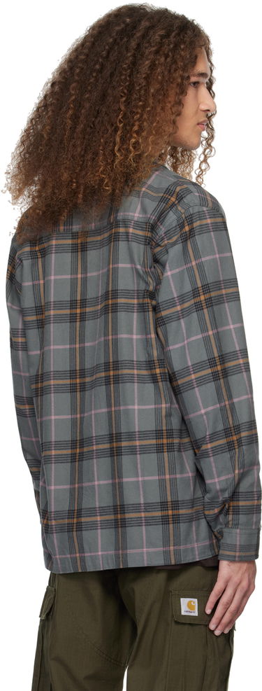 Skjorte Carhartt WIP Plaid Long Sleeve Button-Up Shirt Grøn | I032903, 2