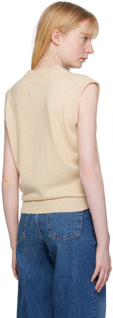 Sweater Anine Bing ANINE BING Ronan Sleeveless Knit Top Beige | A-09-2331-OMA1, 2