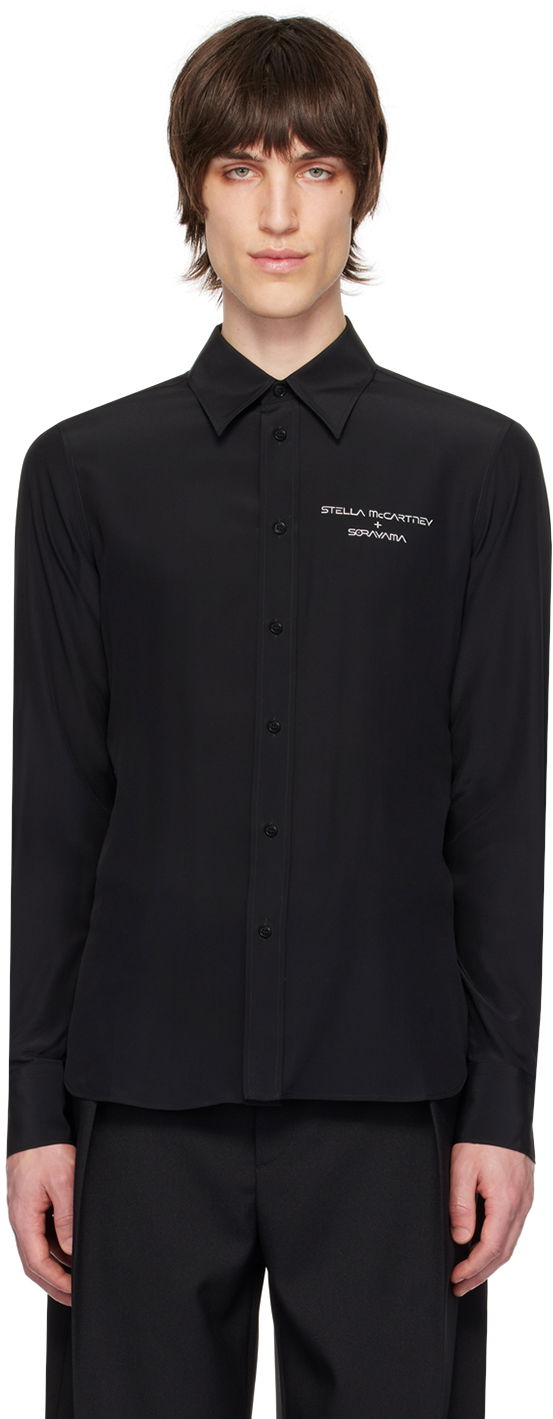 Skjorte Stella McCartney Stella McCartney Robot Shirt Sort | 6201053DS210