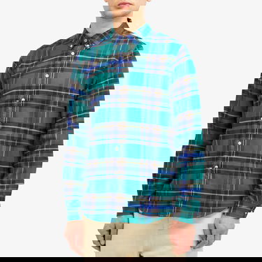 Skjorte Paul Smith Paul Smith Checked Long Sleeve Shirt, Size Large Grøn | M2R-450Y-N22202-33, 2