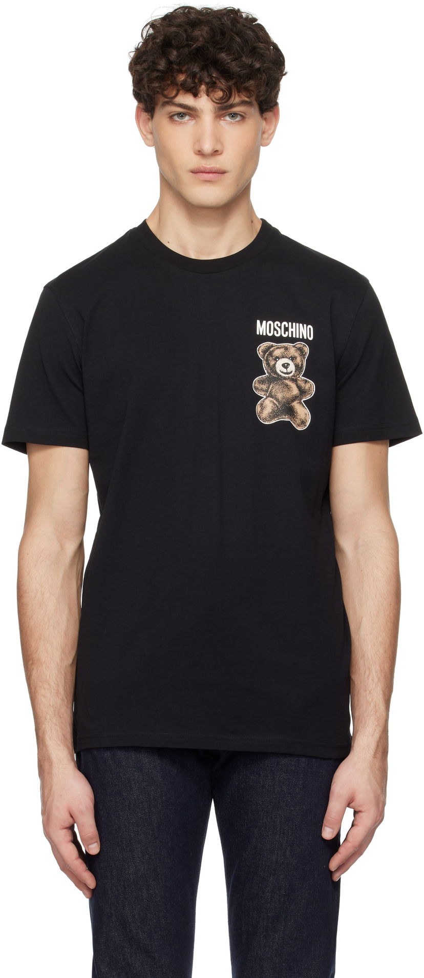 T-shirt Moschino Moschino Teddy Bear Graphic T-Shirt Sort | 251ZZV071102411555