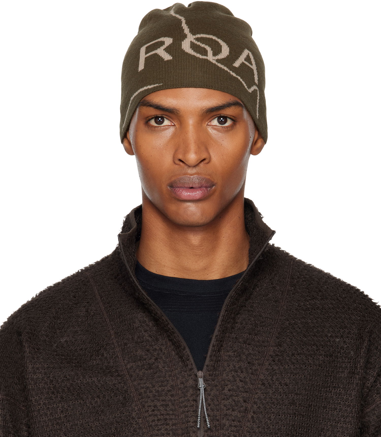 Beanie ROA Logo Beanie Grøn | RBUW288YA12, 0
