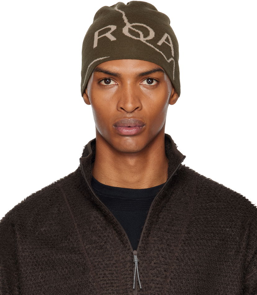 Beanie ROA Logo Beanie Grøn | RBUW288YA12