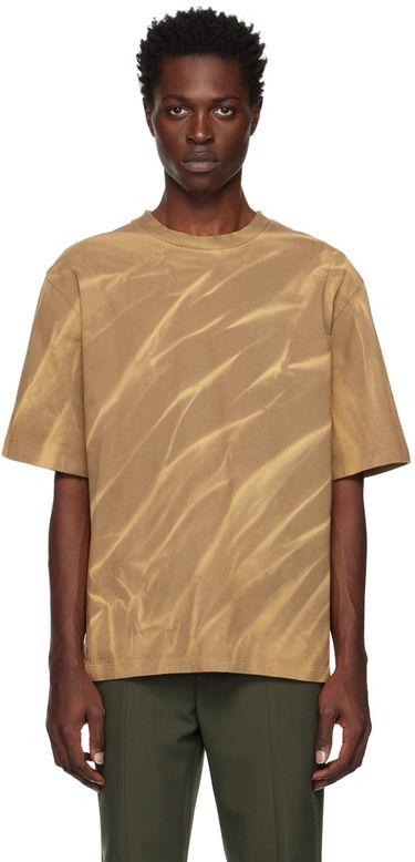 T-shirt Dion Lee Crinkled Sunfade T-Shirt Beige | C3092R23, 0