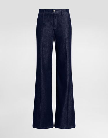 Jeans Dolce & Gabbana Dolce & Gabbana Silk Denim Palazzo Pants Blå | FTC6YDG8MR3S9001, 0