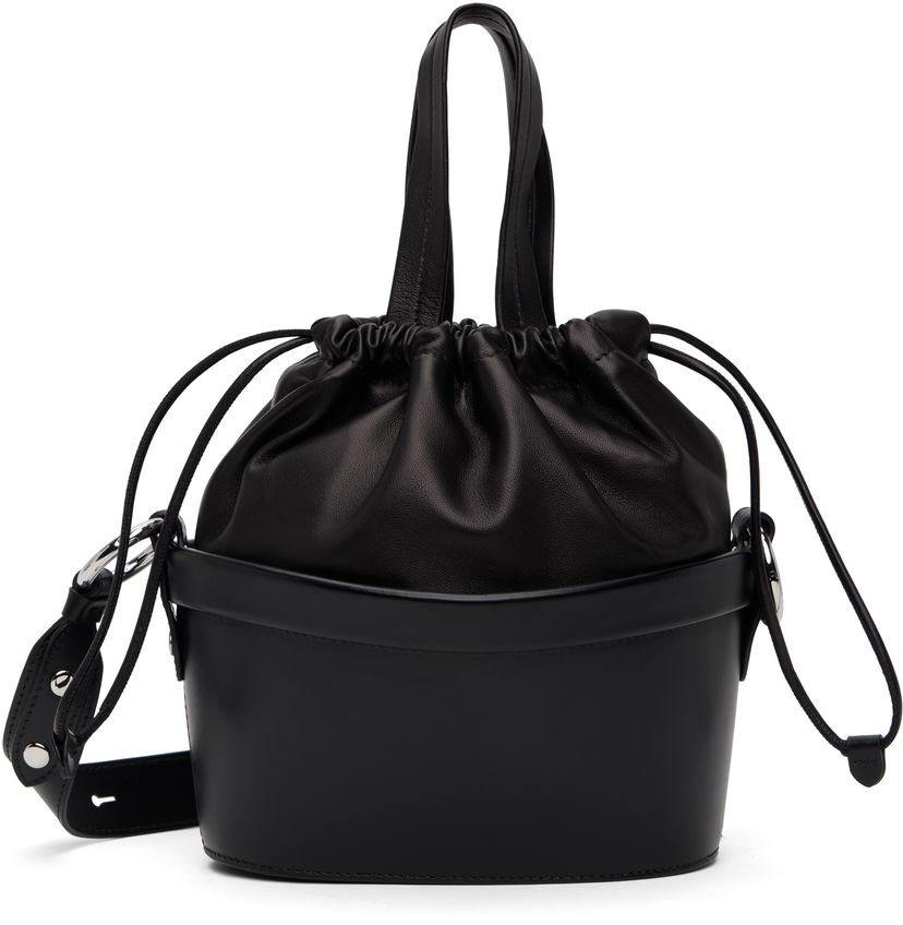 Håndtaske Maison Margiela Maison Margiela Fire Bucket Small Tote Bag Sort | SB1WD0030 P7267