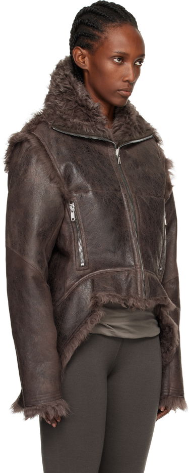 Jakke Rick Owens Concordians Exploder Reversible Shearling Jacket Brun | RP02E4722 LSHTR, 1