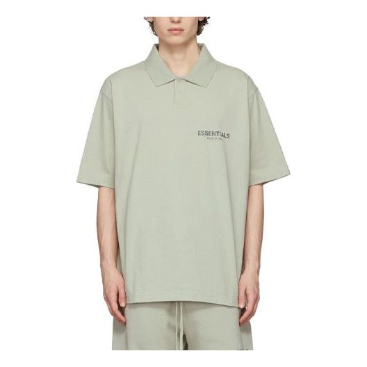 Polo skjorte Fear of God Essentials Polo Shirt Grøn | FOG-FW21-113