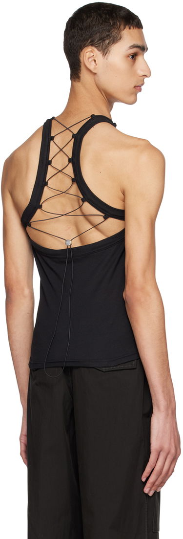 Tanktop Dion Lee Lace Tank Top Sort | C3099R23, 2