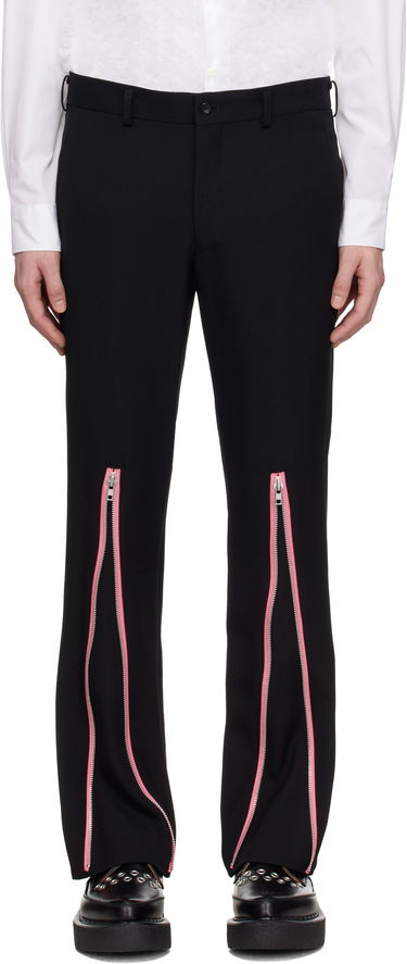 Bukser Comme des Garçons Homme Plus Gabardine Zip Trousers Sort | PO-P048-051, 0