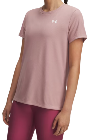 T-shirt Under Armour Under Armour Tech Rib Short Sleeve T-Shirt Lyserød | 1389852-673, 0