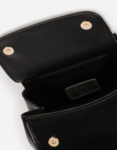 Håndtaske Dolce & Gabbana Dolce & Gabbana Mini Sicily Patent Leather Bag Sort | EB0003A106780999, 3