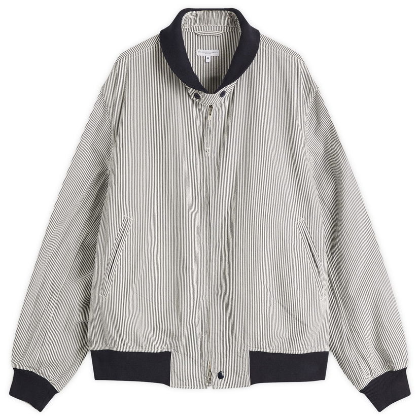 Bomberjakke Engineered Garments Engineered Garments LL Seersucker Stripe Jacket Flerfarvet | QT142-ZT213