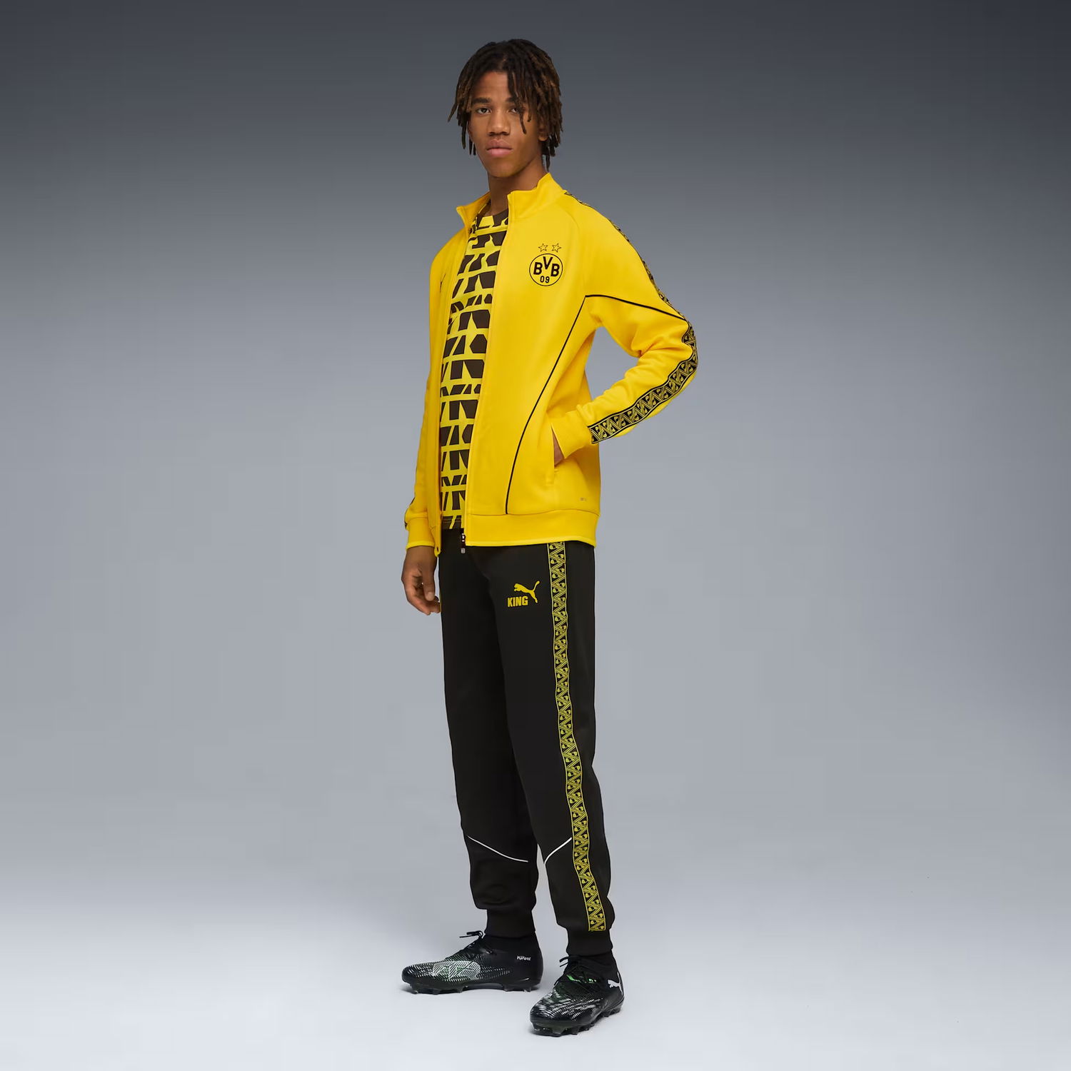 Joggingbukser Puma Borussia Dortmund King Anthem Pants Sort | 527082-05, 1