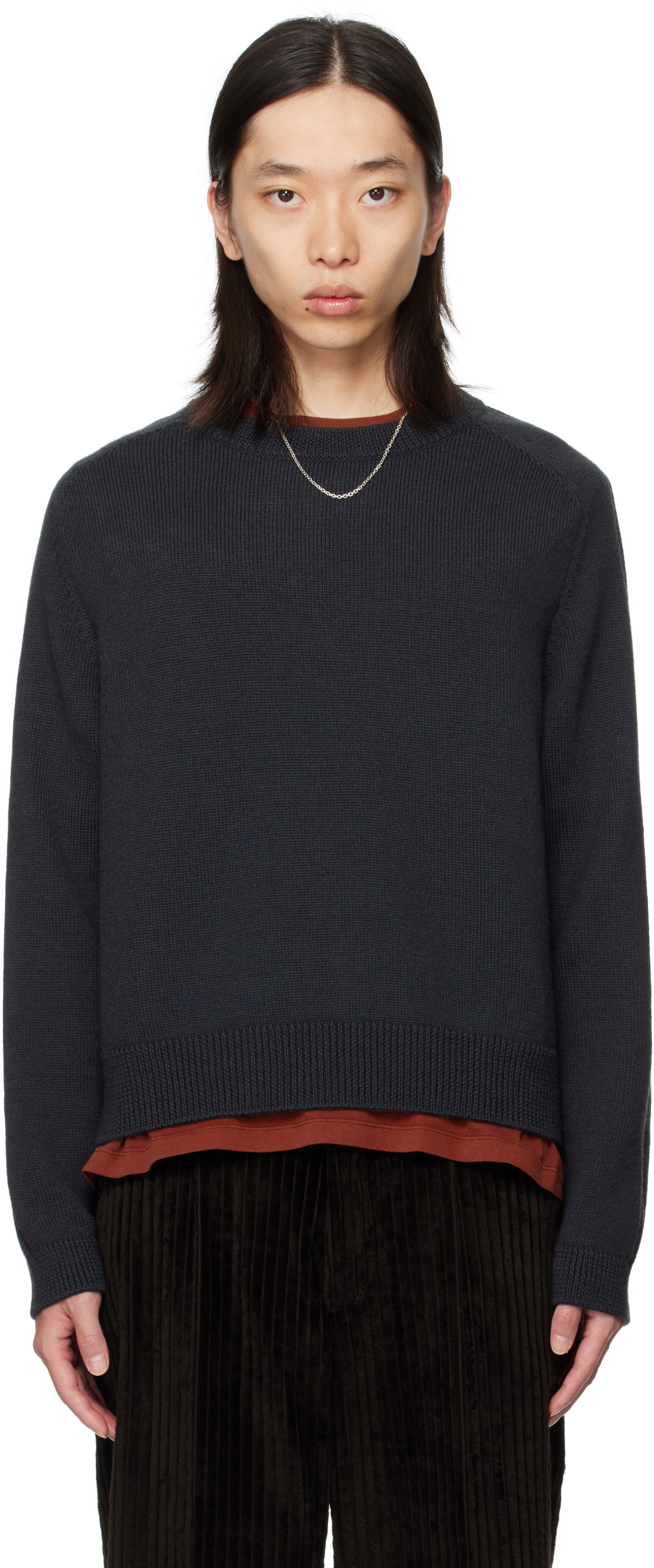 Sweater OUR LEGACY OUR LEGACY True Roundneck Sweater Mørkeblå | M4253TO, 0