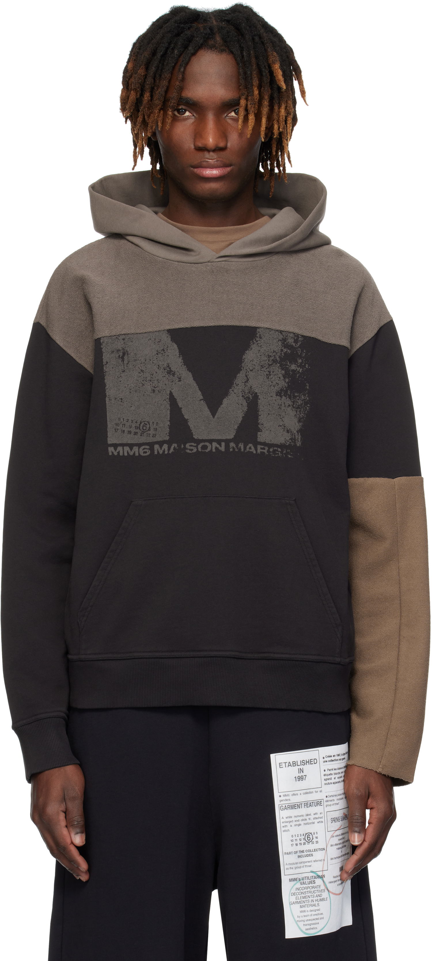 Sweatshirt Maison Margiela MM6 Maison Margiela Washed Hoodie Brun | SH0GU0025 MTJ016, 0