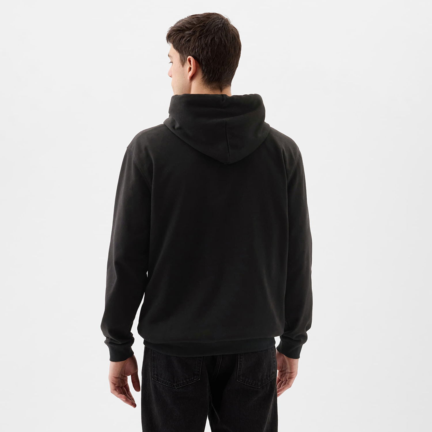 Sweatshirt GAP GAP Logo Pullover Hoodie Sort | 862302-01, 1