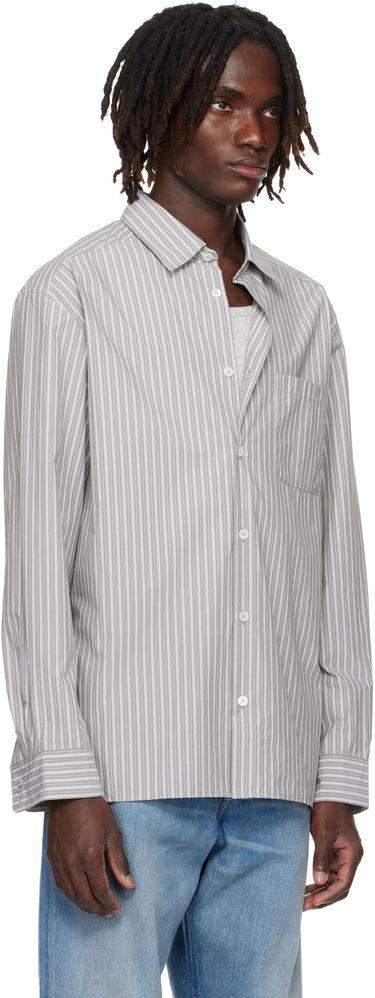 Skjorte A.P.C. A.P.C. Malo Striped Shirt Grå | COHJJ-H12532, 1