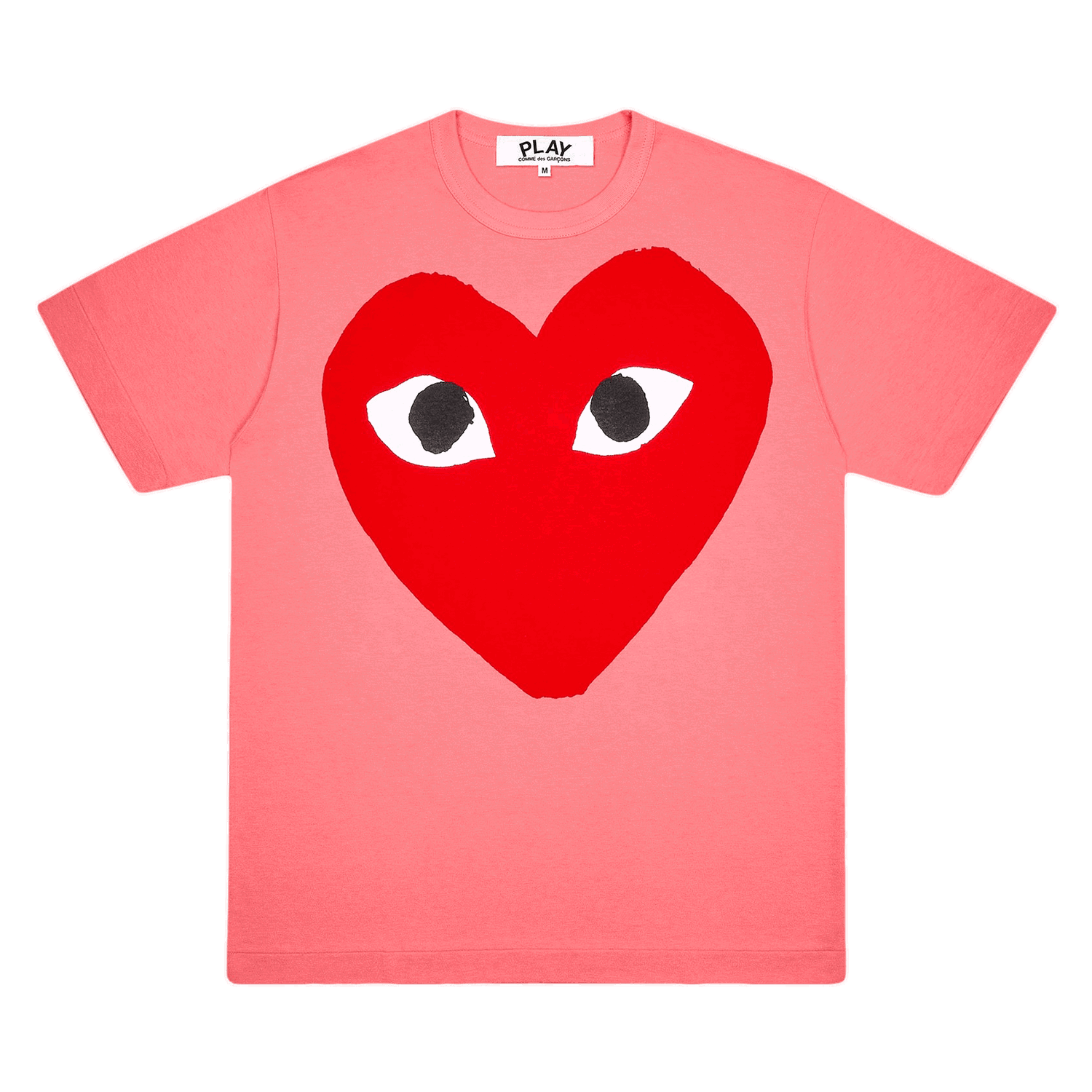 T-shirt Comme des Garçons PLAY Pastelle Red Logo T-Shirt Lyserød | AZ T274 051 3, 0