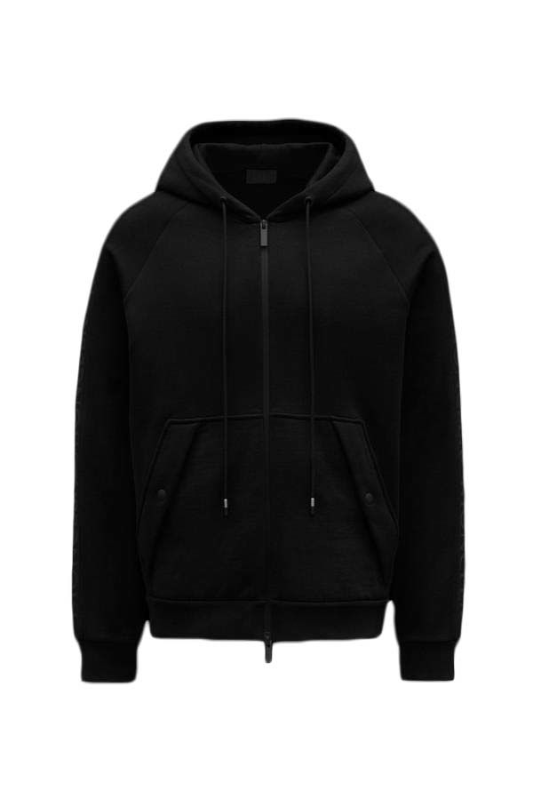 Sweatshirt Moncler Logo Full Zipped Hoodie Sort | G20918G00010899FL999