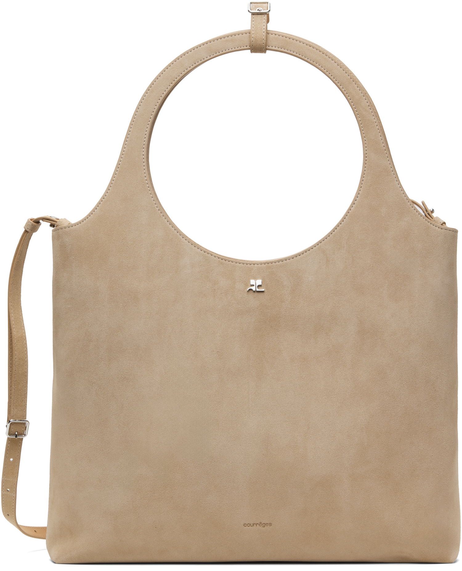 Håndtaske Courrèges Courrèges Holy Day Suede Tote Beige | 125GSA161CR0024, 0