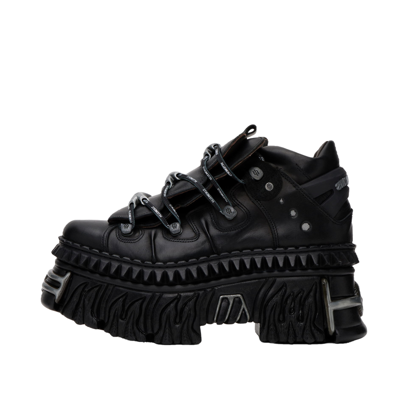 Sneakers og sko VETEMENTS New Rock Edition Fire Platform Sort | UA66SN100B