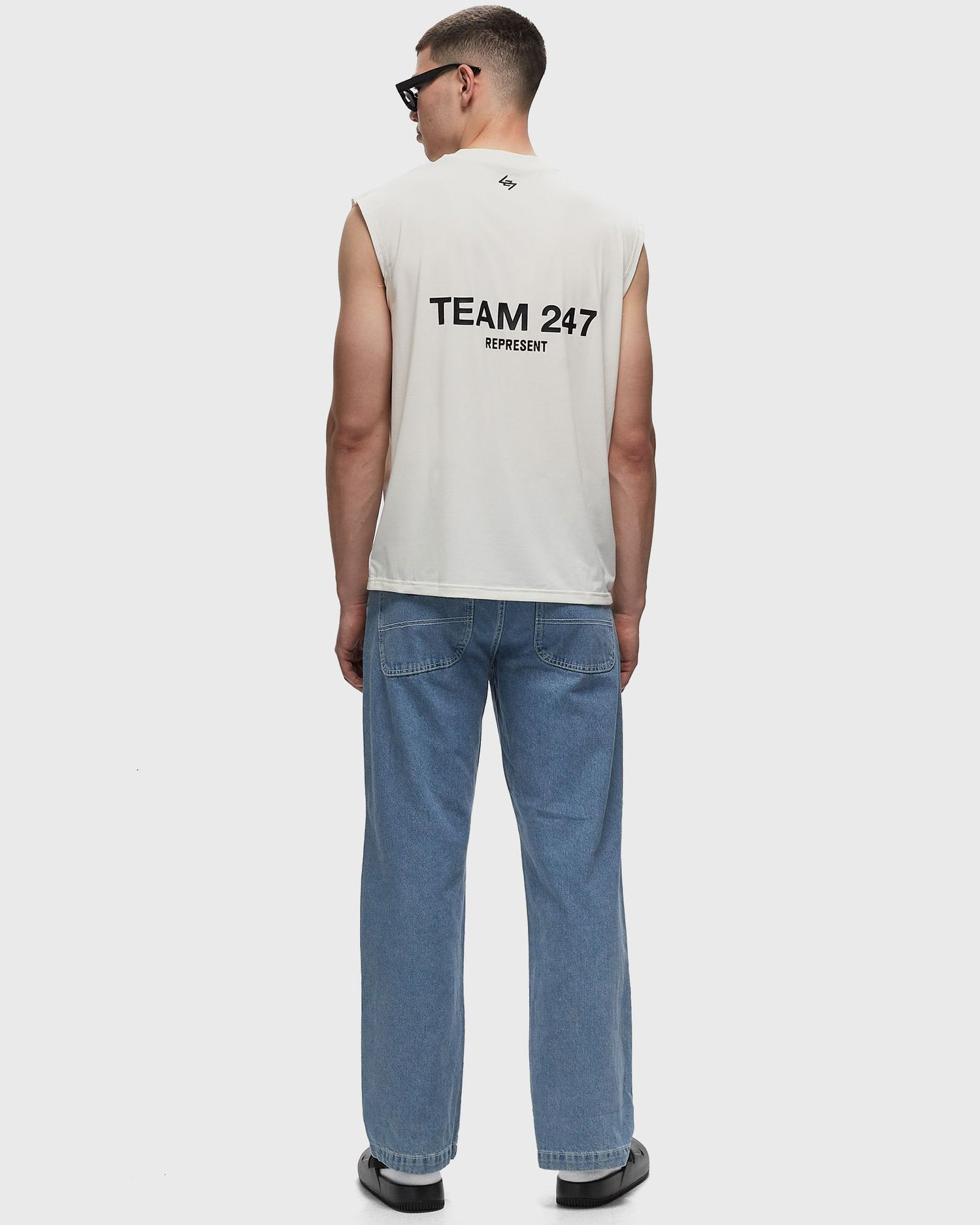 Tanktop Represent Clo Team 247 Oversized Hvid | 247M454-72, 1