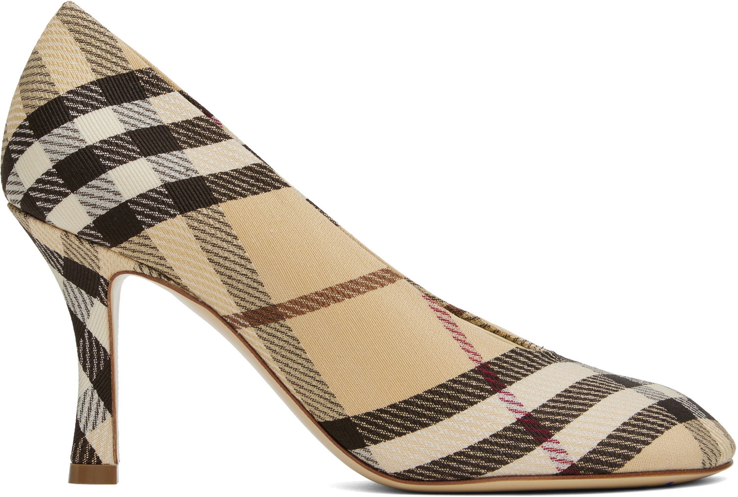 Sneakers og sko Burberry Plaid Canvas Pumps Beige | 8100970, 0