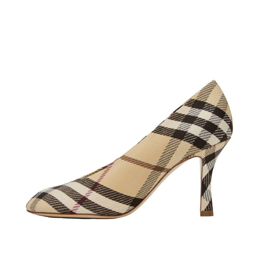 Sneakers og sko Burberry Plaid Canvas Pumps Beige | 8100970