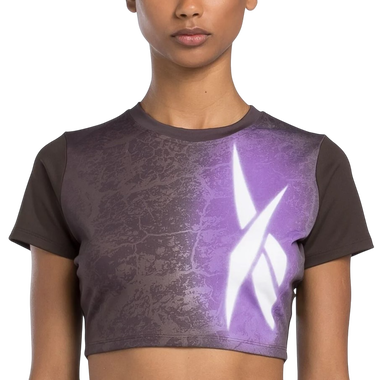 Crop top Reebok Lux Bold Cropped T-Shirt Lilla | 100205572, 0