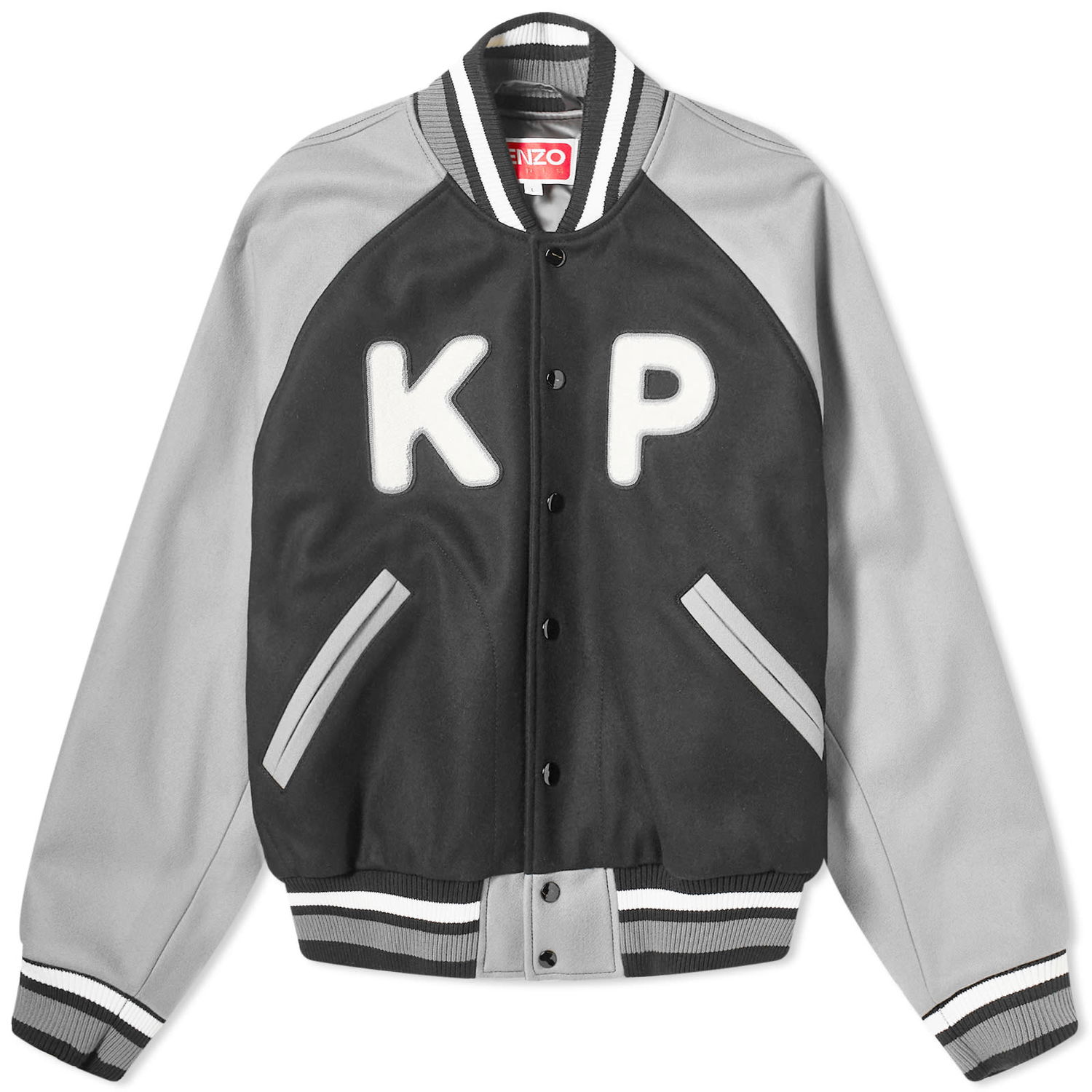 Jakke KENZO Wool Varsity Jacket Sort | FE58BL1469OH-99, 0