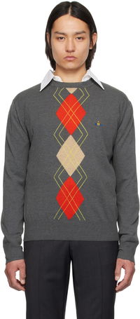 Vivienne Westwood Argyle Round Neck Sweater