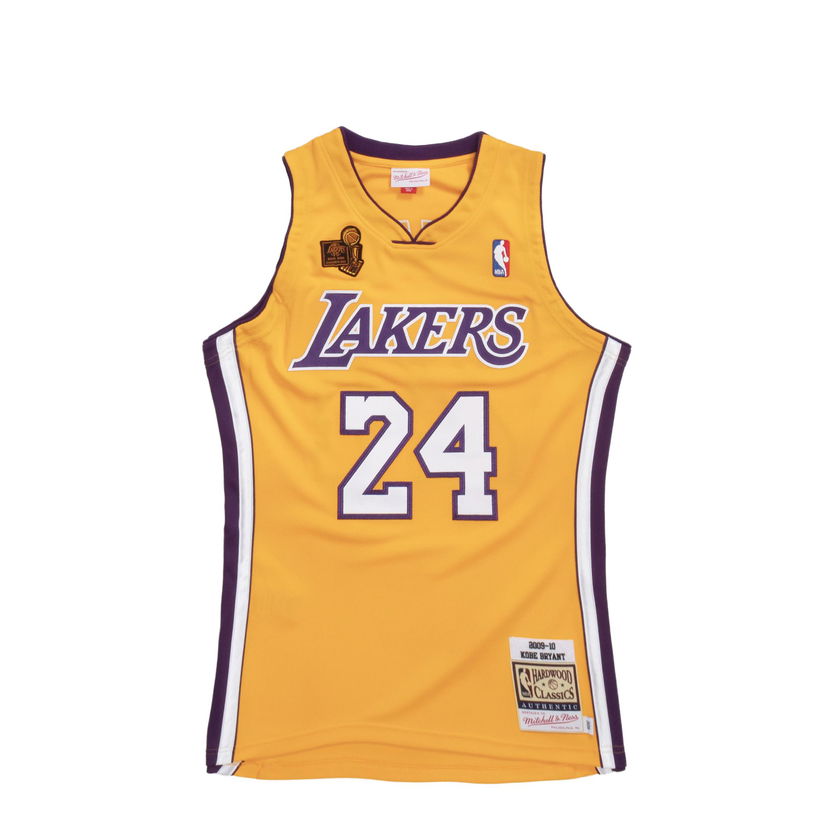 Jersey Mitchell & Ness NBA AUTHENTIC JERSEY LOS ANGELES LAKERS 2009-10 KOBE BRYANT #24 Gul | AJY4GS18450-LALLTGD09KBR