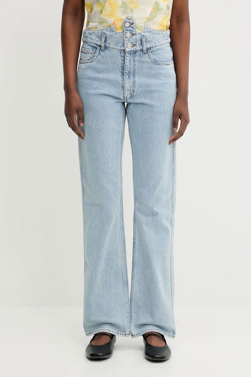 Jeans Coperni Coperni x Disney Crown High-Waisted Jeans Blå | DP133F2024