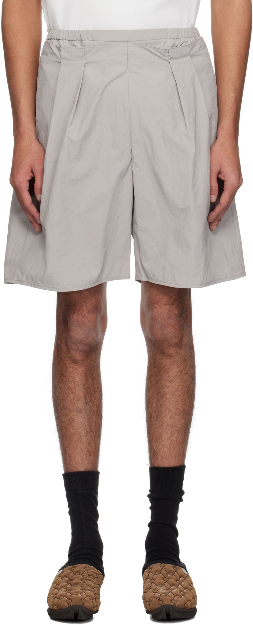 Shorts ADER ERROR ADER error 0202 Pleated Shorts Grå | BO01SSBT0202GR