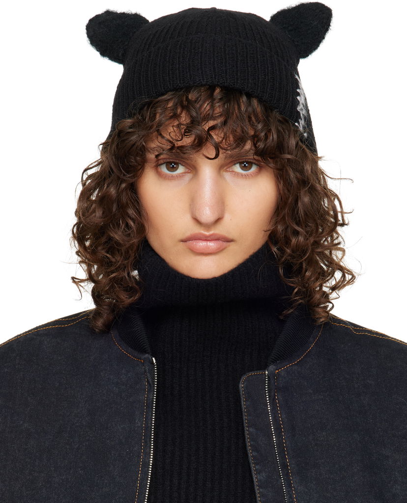 Beanie Marni Wool & Mohair Ears Beanie Sort | CLZC0154Q0 UFH948